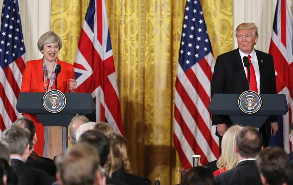 Click to enlarge May and Trump
