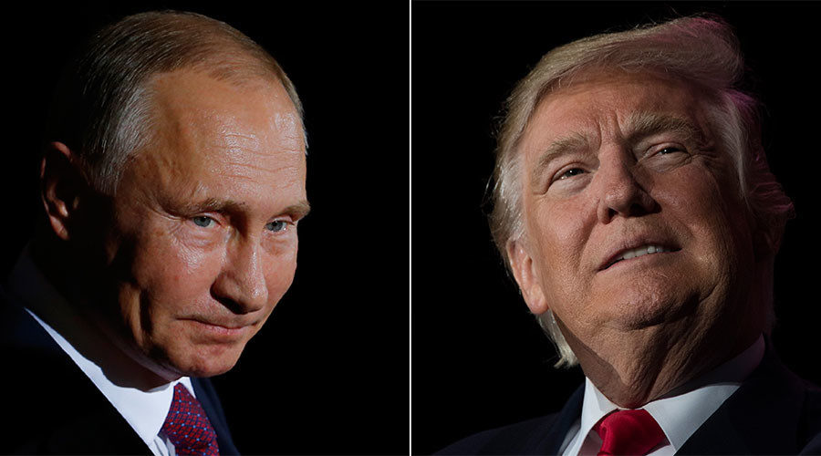 Click to enlarge Russian President Vladimir Putin, US President Donald Trump