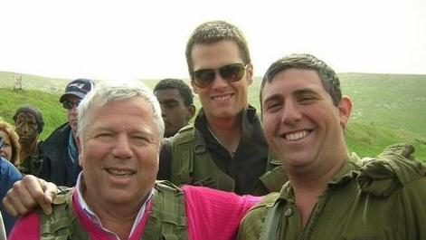 Click to enlarge Robert Kraft and Tom Brady in Israel