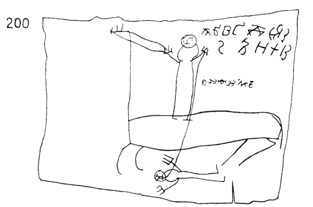 Click to enlarge Onfim 13th century boy who preserved his homework on birch bark