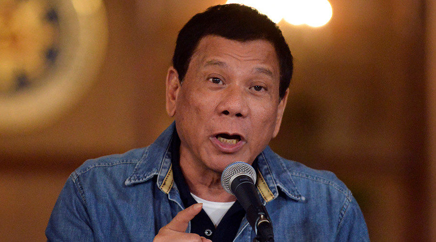 Duterte speaking weapons depot