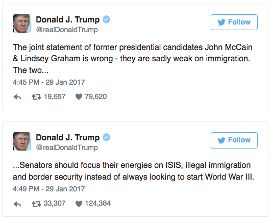 Click to enlarge Trump McCain Graham tweets