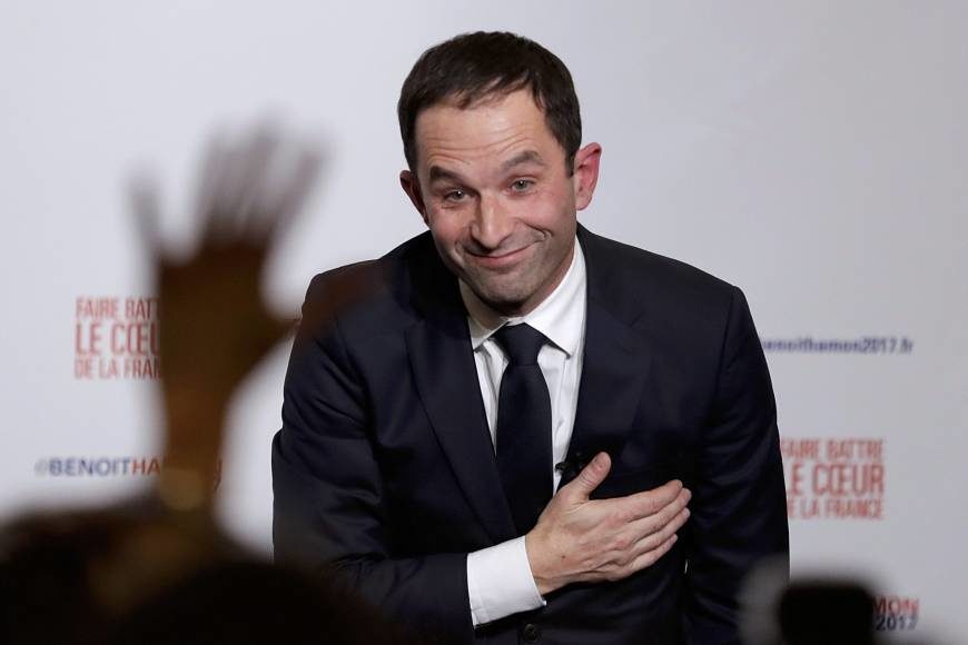 Former French education minister Benoit Hamon