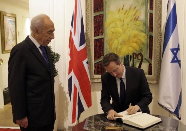 Israel Britain Peres Cameron