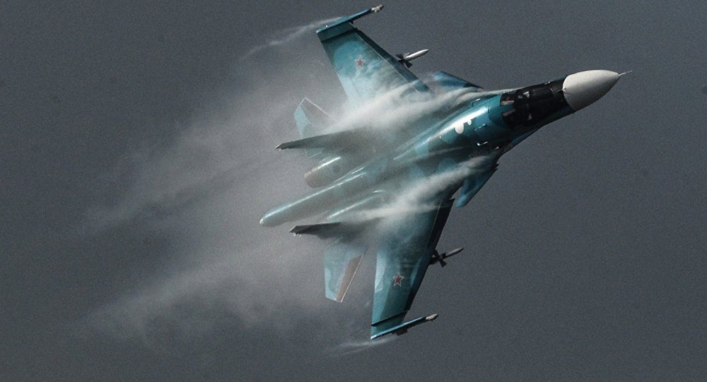 Russian SU-34 fighter jet