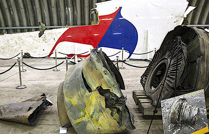 Click to enlarge MH17 wreckage