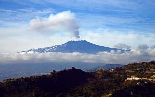 An eruption at Mount Etna