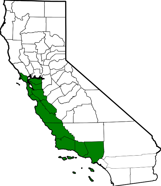 Click to enlarge California two state map