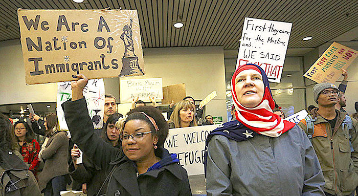 Crowd signs