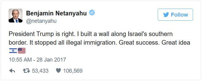 netanyahu tweet