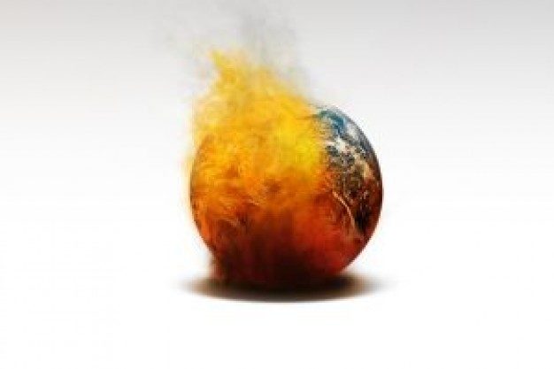 Click to enlarge earth on fire