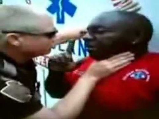 Ohio cop choking EMT