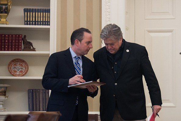 Steve Bannon and Reince Priebus