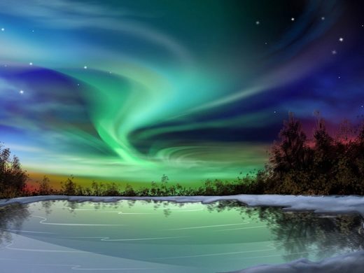 Click to enlarge NOrthern lights