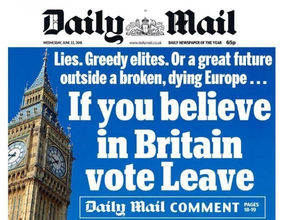  David Cameron tried to get Daily Mail editor sacked for being pro-Brexit