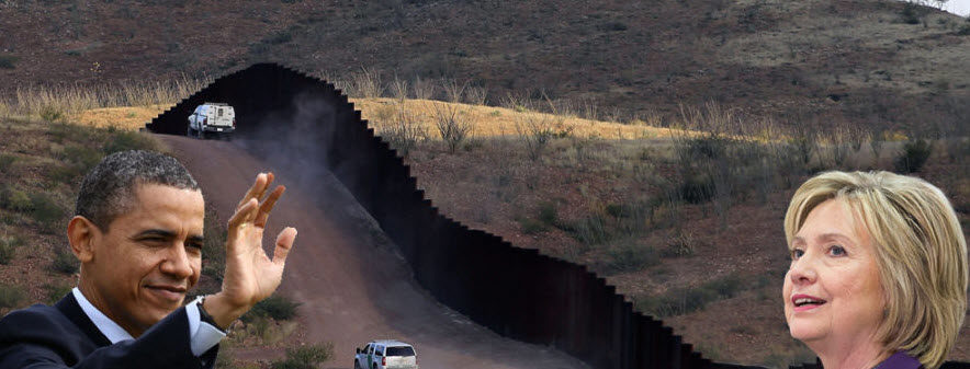 Obama Clinton Security Fence Act Border Wall Mexico Trump