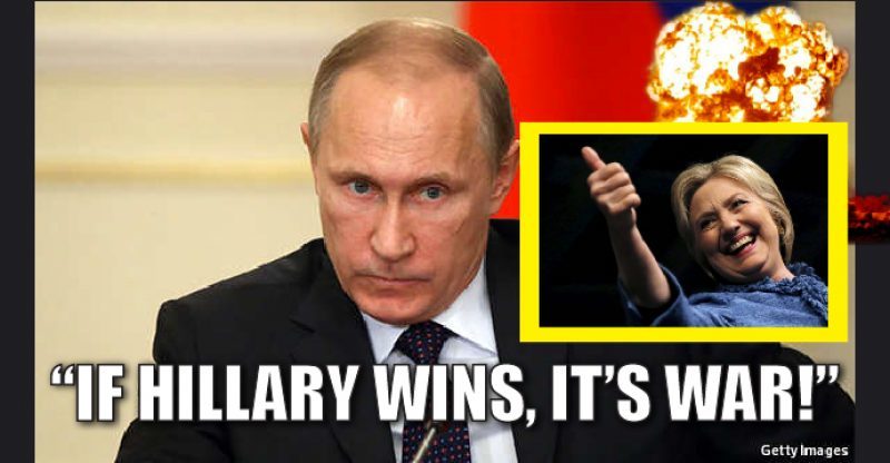 putin hillary war