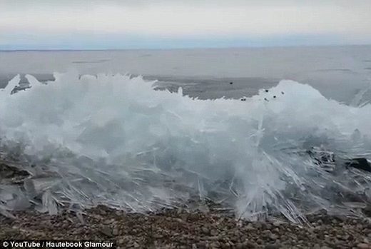 ice stacking on Lake Baikal