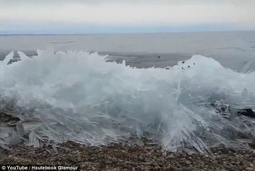 Click to enlarge ice stacking on Lake Baikal