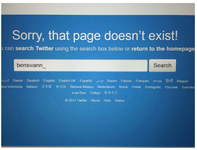 Ben Swann twitter site taken down/closed