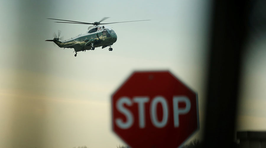 Trump Marine one southern Yemen