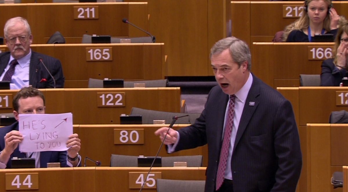 Nigel Farage in the European Parliament