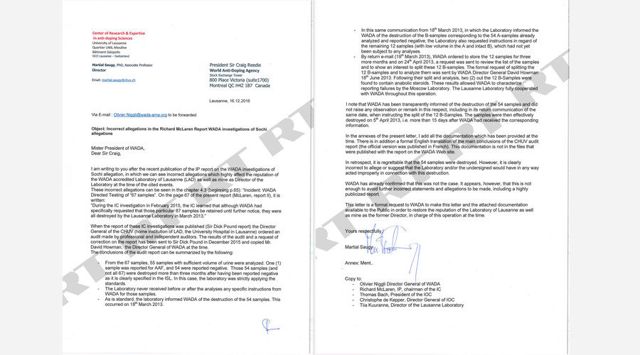 ioc letter maclaren