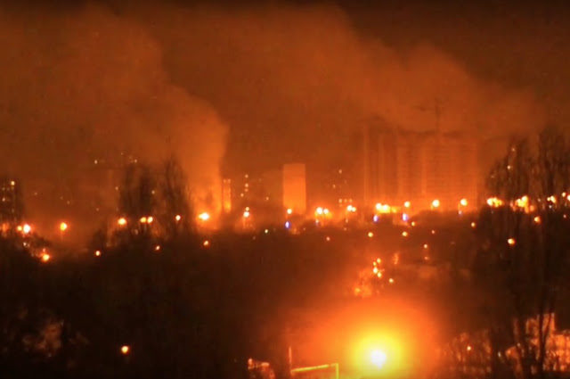 Click to enlarge Fires in Donbass