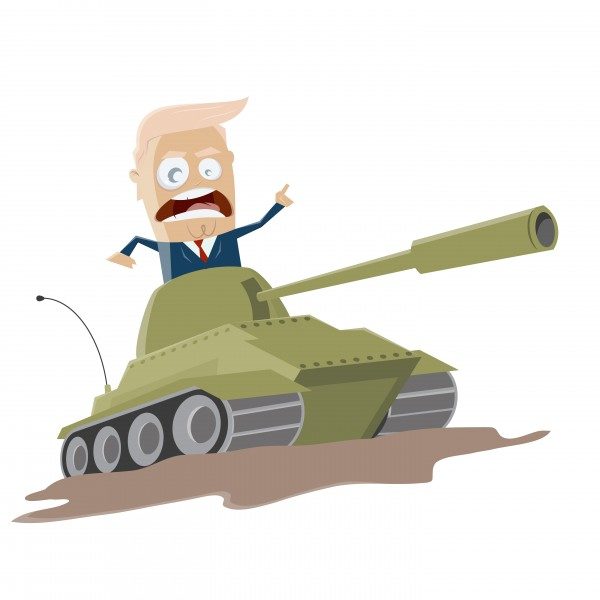 trump tank cartoon