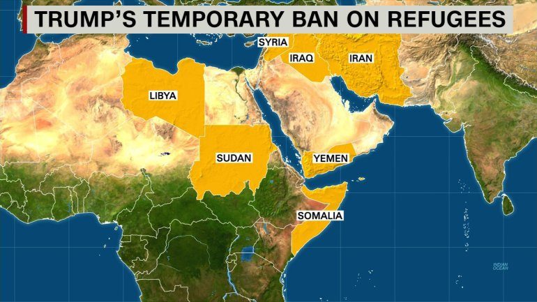 muslim ban map