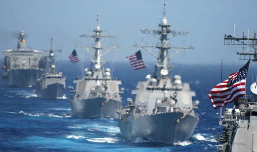 Click to enlarge US Navy ships in the South China Sea