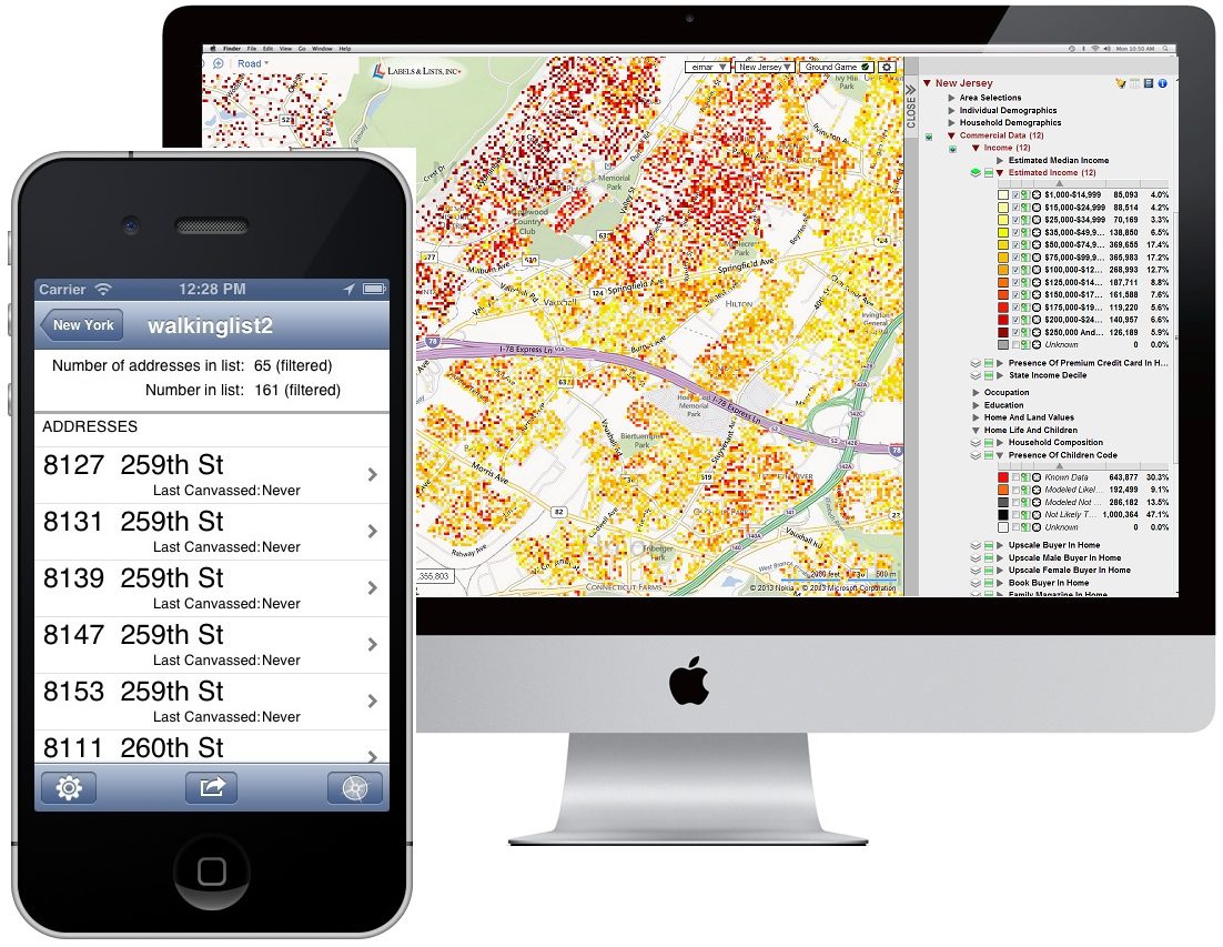 Click to enlarge Groundgame, election campaigning app