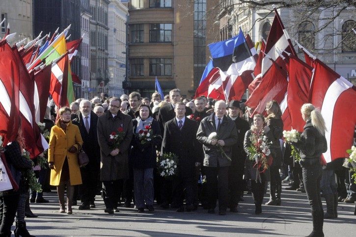 Click to enlarge latvia nazi march
