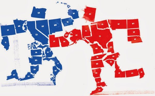 democrats vs republicans states