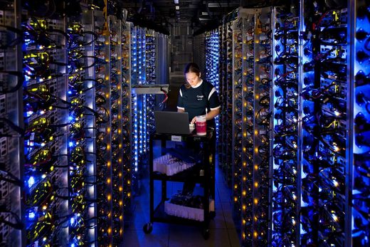Click to enlarge Google data center