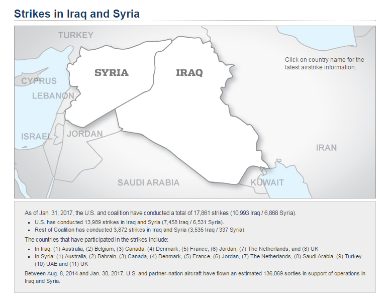 Strikes in Iraq and Syria
