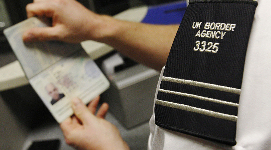 Click to enlarge UK Border Agent
