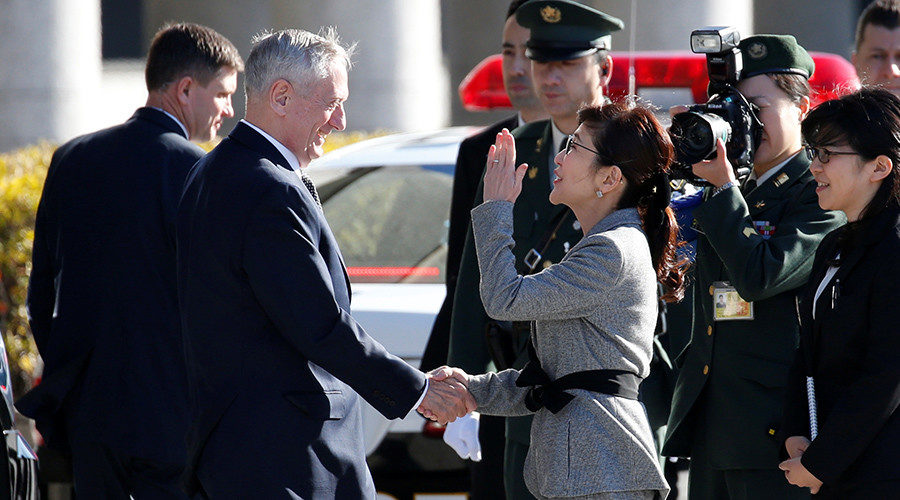 Click to enlarge Jim Mattis Tomomi Inada US Japan