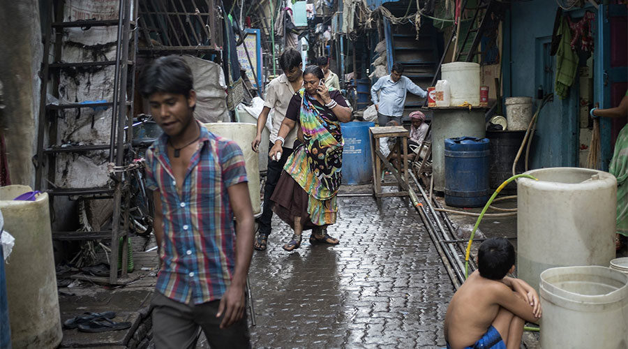 Click to enlarge slums in Mumbai