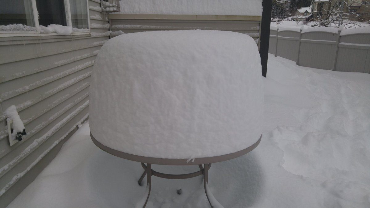 Heavy snowfall in Chilliwack
