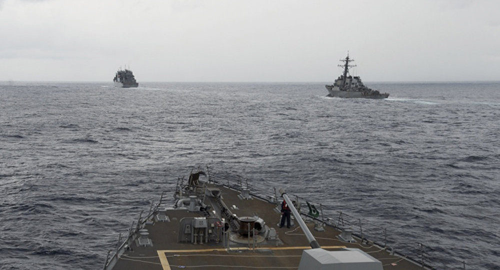 US ships in South China Sea
