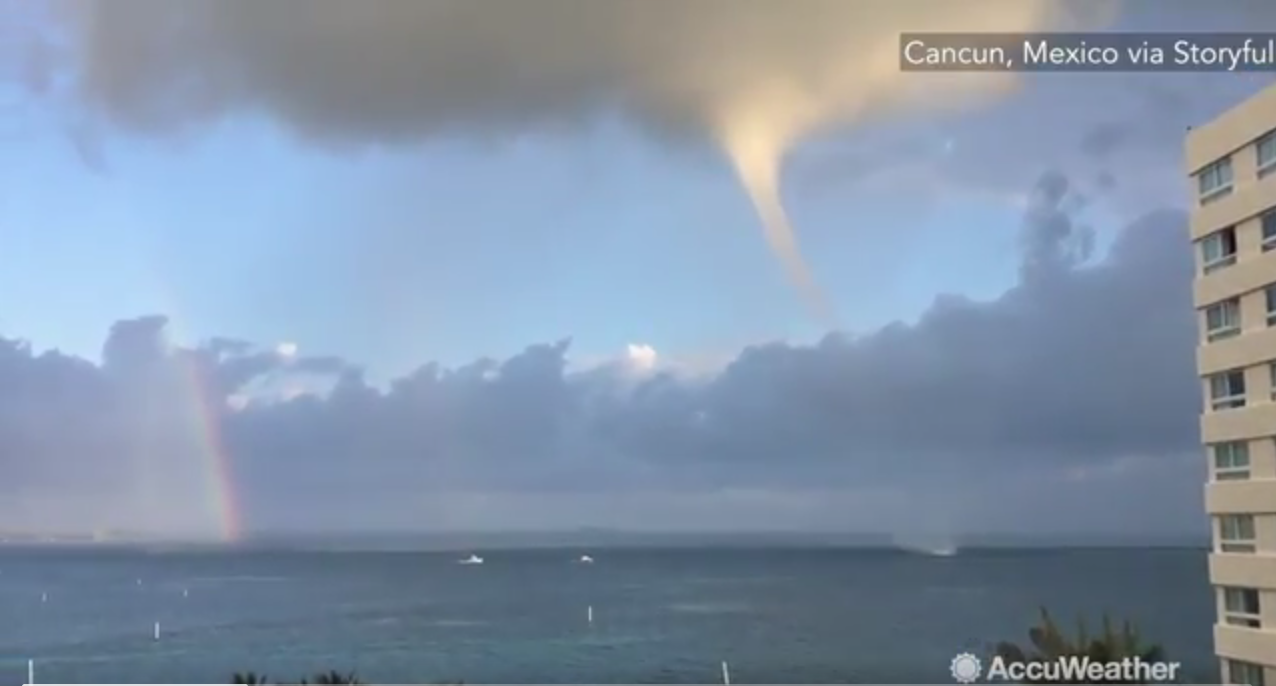 Waterspout off Cancun