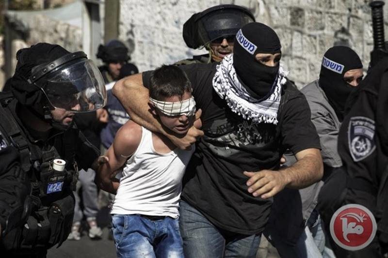 Click to enlarge Israel arrest children
