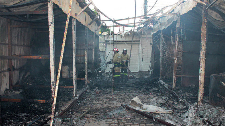 Zerstörung Wohnviertel Donbass