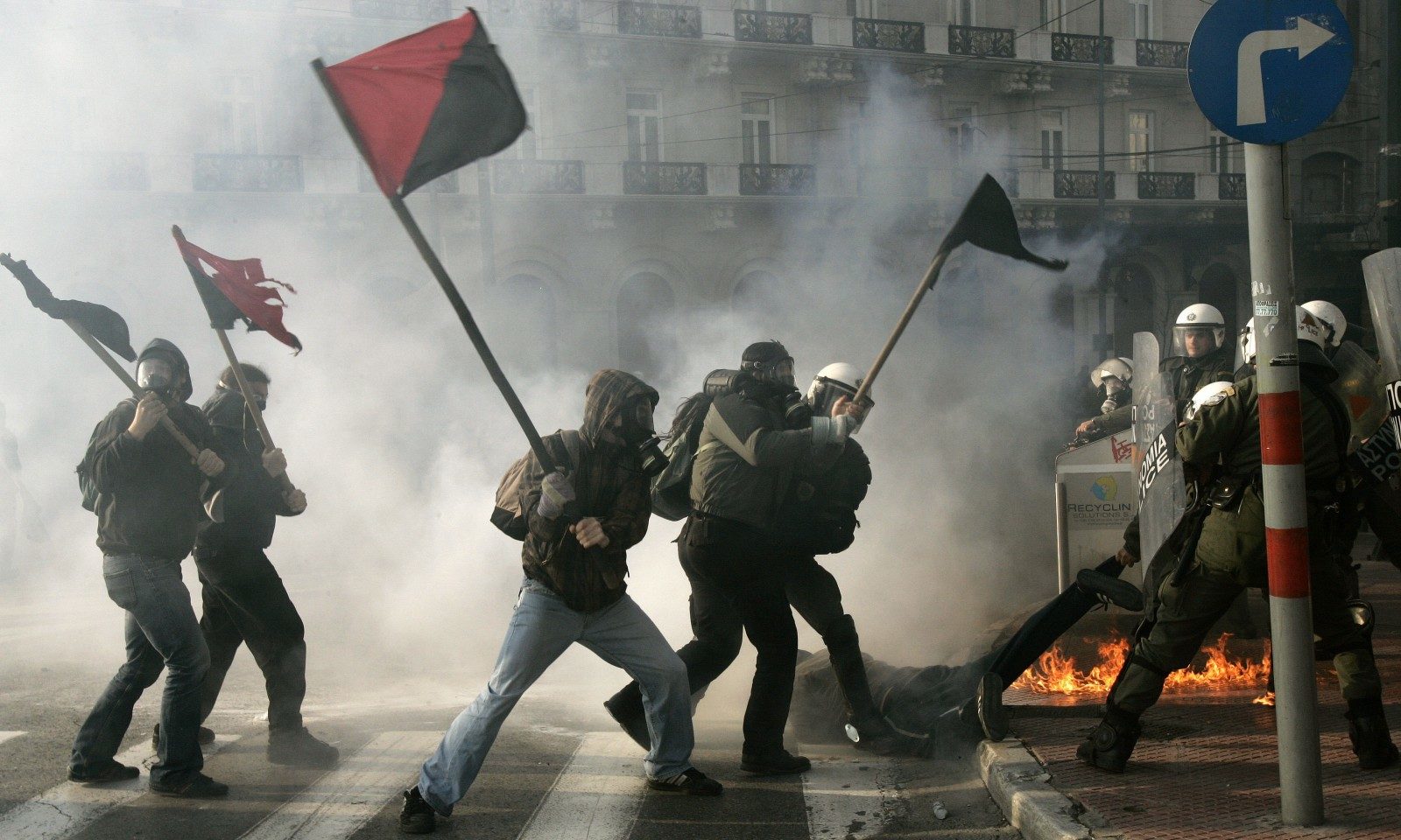 Athens protesters