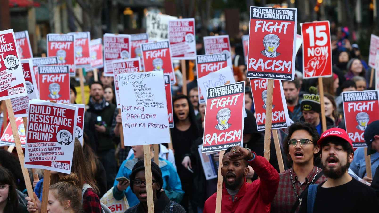 Trump protesters