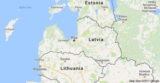 Click to enlarge Map of Latvia