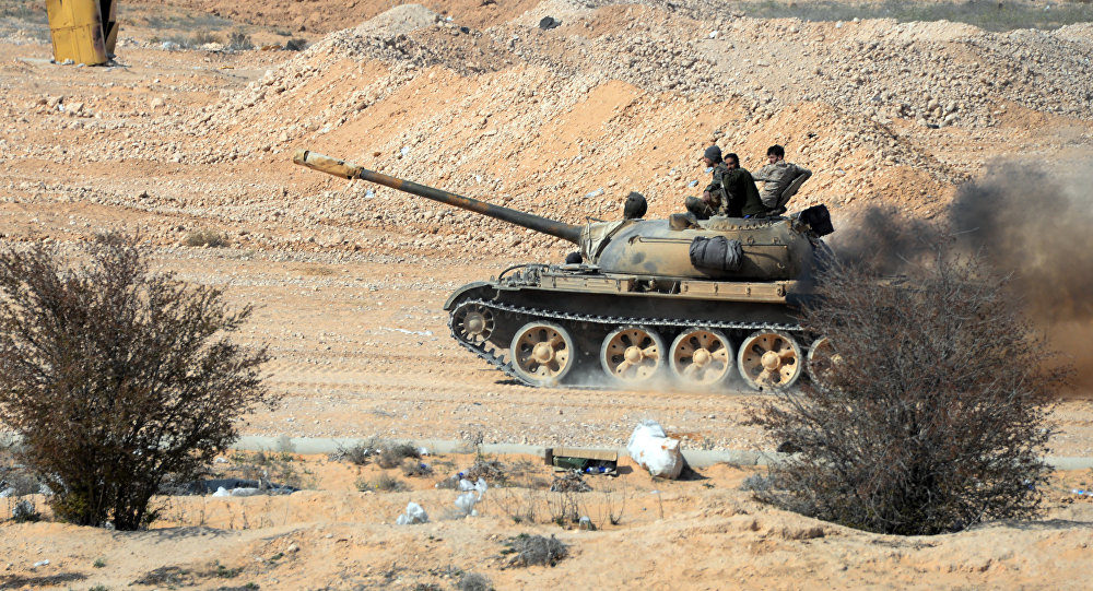 Syrian army T-72 tank