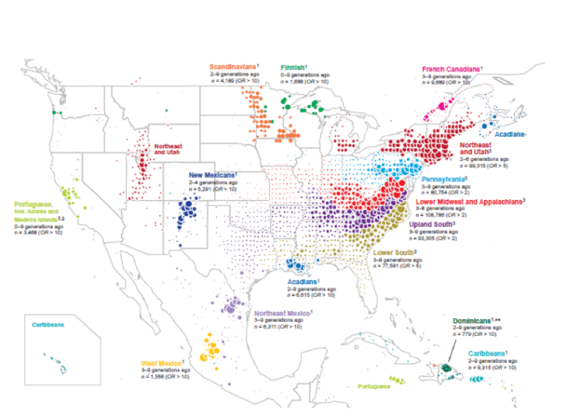 Click to enlarge DNA clusters