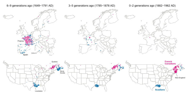 Click to enlarge Genealogical data North America